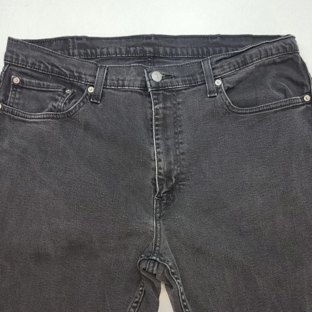 Levi's 559 Relaxed Straight Jeans‎ Mens 38x32 Black Mid Rise Dark Wash Denim